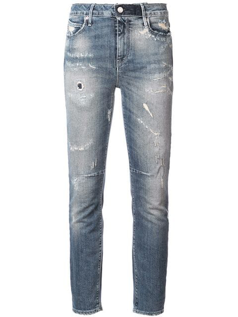 Rta Ripped Stonewashed Skinny Jeans In Blue | ModeSens