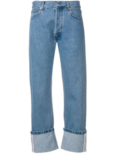 Shop Forte Dei Marmi Couture Cropped Straight-leg Jeans In Blue