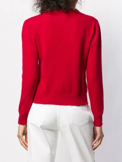 Shop Alberta Ferretti It's A Wonderful World Jumper In Red