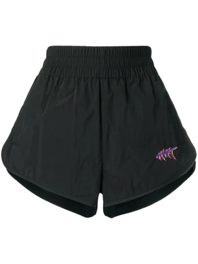 Shop Alexander Wang T Washed Shorts In Black