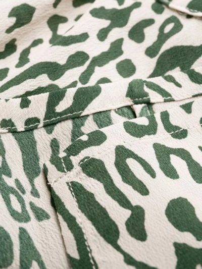 Shop Baum Und Pferdgarten Monia Paw Printed Vee Wrap Top In Green