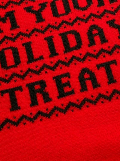 Shop Philosophy Di Lorenzo Serafini 'i'm Your Holiday Treat' Jumper In Red