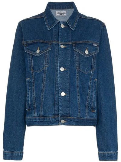 Shop Ashley Williams Western Denim Jacket In Blue