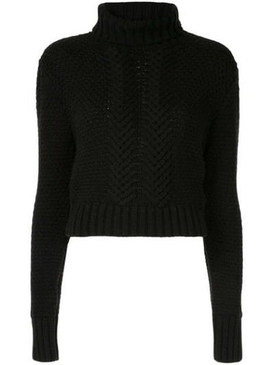 Shop Aje Gestricktes Sweatshirt In Black