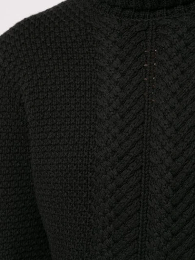 Shop Aje Gestricktes Sweatshirt In Black