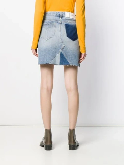 Shop Calvin Klein Jeans Est.1978 Short Denim Skirt In Blue