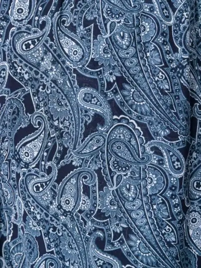 Shop Michael Michael Kors Paisley Print Trousers In Blue