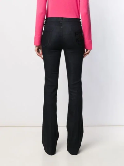 Shop Pinko Slim-fit Flared Jeans In Blue