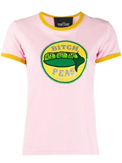 Shop Marc Jacobs The Ringer T-shirt In Pink