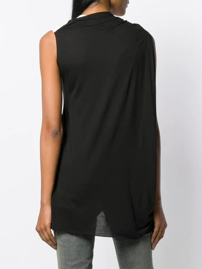 Shop Rick Owens Contrasting Panel T In Black
