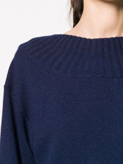 CHLOÉ BACK CUTOUT JUMPER - 蓝色