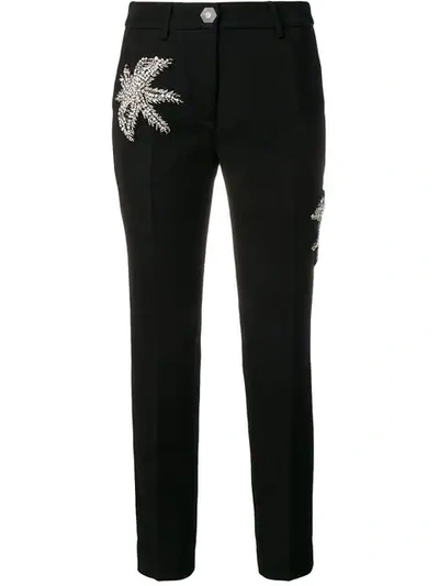 Shop Philipp Plein Aloha Plein Tailored Trousers In Black