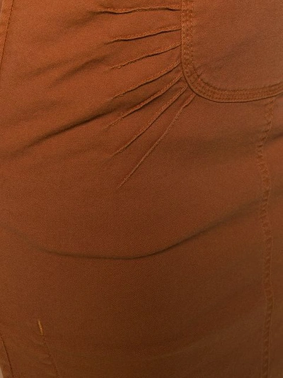 Shop N°21 Side Slit Pencil Skirt In Brown
