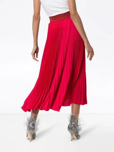 Shop Poiret High-waisted Pleated Skirt - Pink