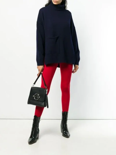 Shop Joseph Merino Stirrup Leggings In Red