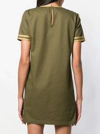 Shop Saint Laurent Darling Mini Dress In Green