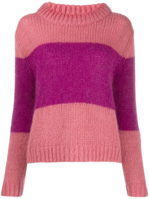 Semicouture Bicolour Sweatshirt In Pink | ModeSens
