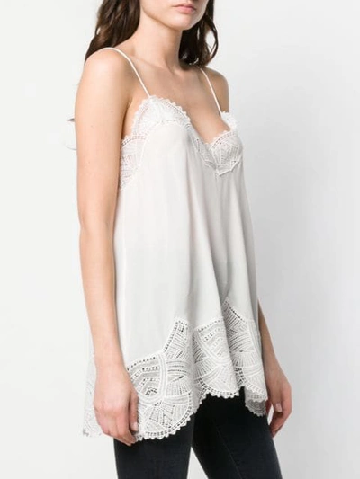 Shop Iro Embroidered Slip Vest Top In White
