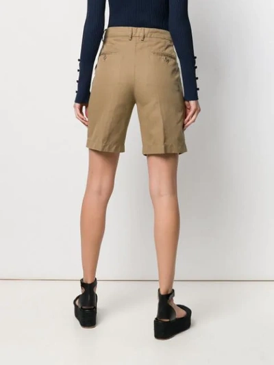Shop Aspesi Straight-leg Shorts In Neutrals