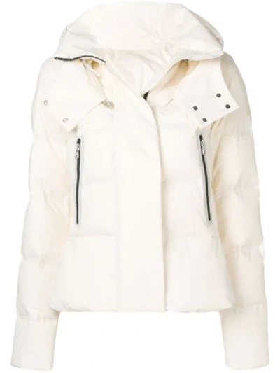 Shop Peuterey Fitted Padded Jacket - White