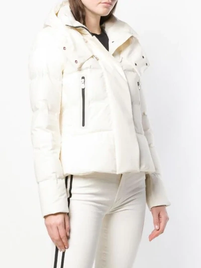 Shop Peuterey Fitted Padded Jacket - White