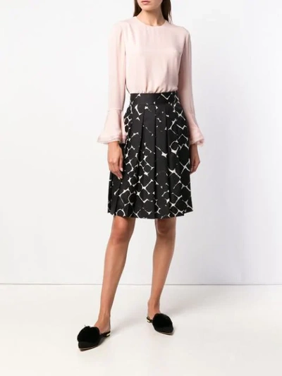 Shop Tory Burch Ruffled Collar Silk Blouse In Pink