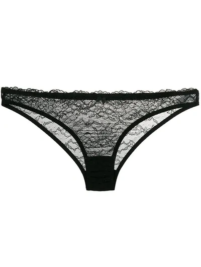 Shop Gilda & Pearl L'armour Lace Briefs In Black