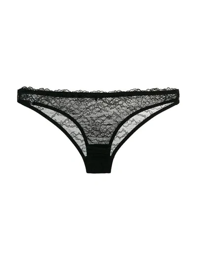 Shop Gilda & Pearl L'armour Lace Briefs In Black