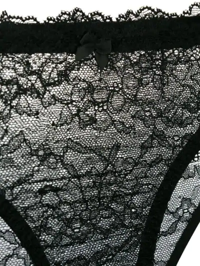 Shop Gilda & Pearl L'armour Lace Briefs In Black