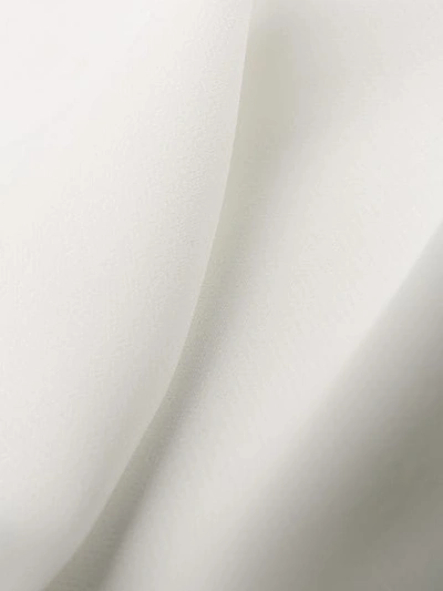 Shop Liu •jo V-neck Long Sleeve Blouse In White