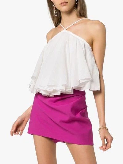 Shop Jacquemus Open Back Top In Off White
