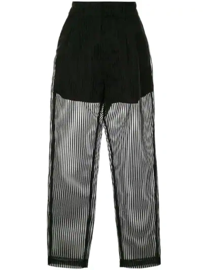 Shop Alice Mccall Shine Cropped Trousers In Black