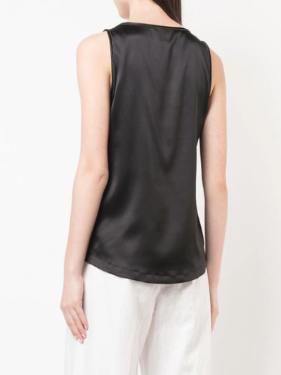Brunello Cucinelli Scoop Neck Vest In Black