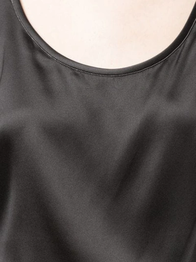 Brunello Cucinelli Scoop Neck Vest In Black