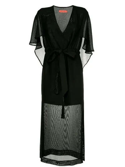 Shop Manning Cartell Private Views Cape Dress In Black