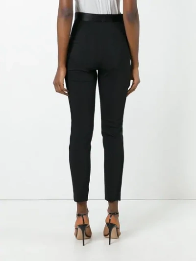 Shop Dolce & Gabbana High-waisted Trousers - Black