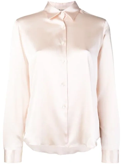 Shop Blanca Sheen Button-down Shirt - Pink