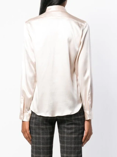 Shop Blanca Sheen Button-down Shirt - Pink