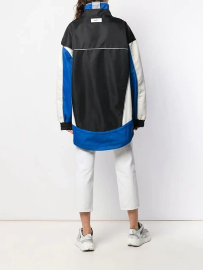 Shop Ader Error Oversized Rain Jacket - Black