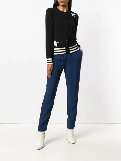 Shop Red Valentino Drawstring Waist Trousers In Blue