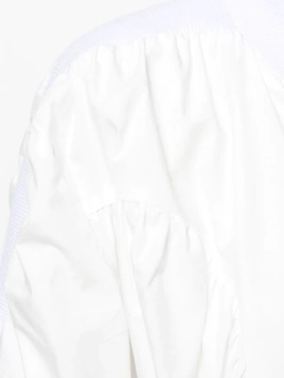 Shop Aalto Zipped Bomber Jacket In White
