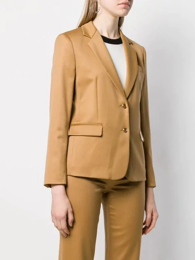Shop Alice And Olivia Tailored Blazer Jacket In Brown