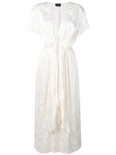 Shop Magda Butrym Shanghai Dress In White