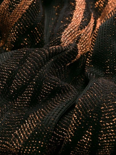Shop M Missoni Zigzag Metallic Knit Dress In Black
