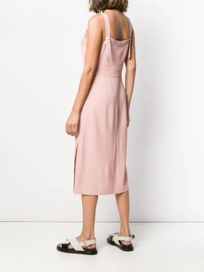 Shop Rag & Bone Contrast Trim Dress In Pink