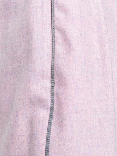 Shop Agnona Side Stripe Wide Leg Trousers - Pink