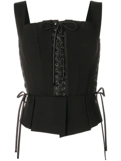 Shop Dolce & Gabbana Bustier Top In Black