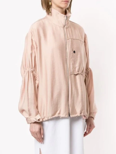 Shop 3.1 Phillip Lim Cinched Sleeve Anorak - Pink