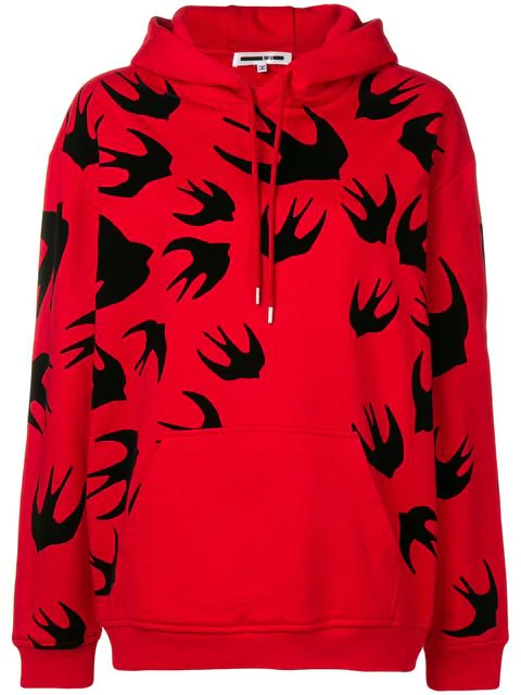 alexander mcqueen red hoodie