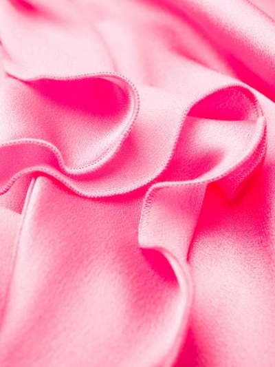 Shop Msgm Pussy Bow Ruffled Shirt In Pink